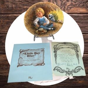 Reco Vintage 1980 McClellan Second in Mother Goose Plates “Little Boy Blue”
